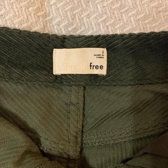 Aritzia Dark Green Corduroy Mini Skirt - Picture 6 of 8